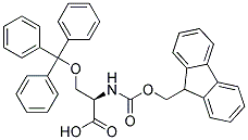 N-FMOC-O-TRITYL-D-SERINE Struktur