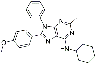 N-CYCLOHEXYL-8-(4-METHOXYPHENYL)-2-METHYL-9-PHENYL-9H-PURIN-6-AMINE Struktur