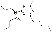 N-BUTYL-2-METHYL-8,9-DIPROPYL-9H-PURIN-6-AMINE Struktur