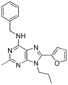 N-BENZYL-8-(FURAN-2-YL)-2-METHYL-9-PROPYL-9H-PURIN-6-AMINE Struktur