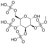 METHYL A-D-MANNOPYRANOSIDE 2,3,4,6-TETRASULFATE, Struktur