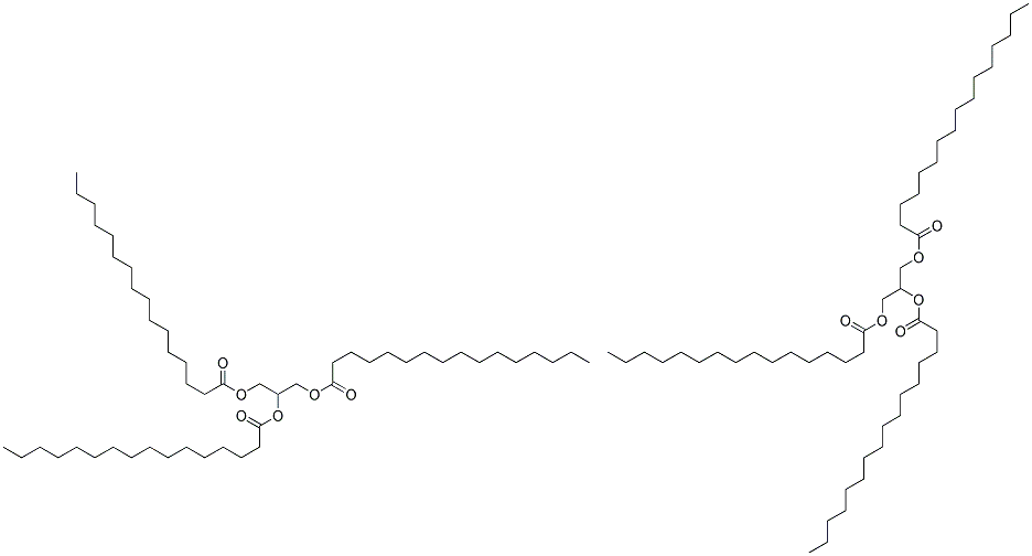 GLYCEROLTRIPALMITATE, (TRIPALMITIN) Struktur