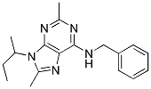 9-SEC-BUTYL-N-BENZYL-2,8-DIMETHYL-9H-PURIN-6-AMINE Struktur