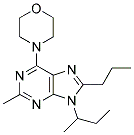 9-SEC-BUTYL-2-METHYL-6-MORPHOLINO-8-PROPYL-9H-PURINE Struktur