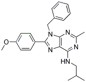 9-BENZYL-N-ISOBUTYL-8-(4-METHOXYPHENYL)-2-METHYL-9H-PURIN-6-AMINE Struktur