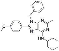 9-BENZYL-N-CYCLOHEXYL-8-(4-METHOXYPHENYL)-2-METHYL-9H-PURIN-6-AMINE Struktur