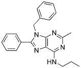 9-BENZYL-2-METHYL-8-PHENYL-N-PROPYL-9H-PURIN-6-AMINE Struktur