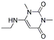 6-ETHYLAMINO-1,3-DIMETHYLURACIL Struktur