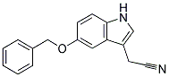 5-BENZYLOXY-3-INDOLEACETONITRILE Struktur