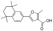 5-(1,2,3,4-TETRAHYDRO-1,1,4,4-TETRAMETHYLNAPHTHALEN-6-YL)-2-METHYLFURAN-3-CARBOXYLIC ACID Struktur