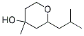 4-HYDROXY-2-ISOBUTYL-4-METHYLTETRAHYDROPYRAN Struktur