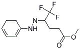 (E)-METHYL 5,5,5-TRIFLUORO-4-(2-PHENYLHYDRAZONO)PENTANOATE Struktur