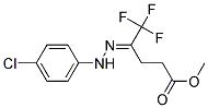 (E)-METHYL 4-(2-(4-CHLOROPHENYL)HYDRAZONO)-5,5,5-TRIFLUOROPENTANOATE Struktur