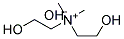 BIS(2-HYDROXYETHYL)DIMETHYLAMMONIUM HYDROXIDE Struktur
