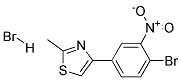 4-(4-BROMO-3-NITROPHENYL)-2-METHYL-1,3-THIAZOLE HYDROBROMIDE, TECH Struktur