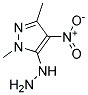 5-HYDRAZINO-1,3-DIMETHYL-4-NITRO-1H-PYRAZOLE, TECH Struktur