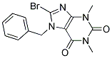 7-BENZYL-8-BROMO-1,3-DIMETHYL-2,3,6,7-TETRAHYDRO-1H-PURINE-2,6-DIONE, TECH Struktur