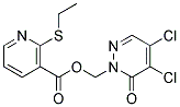 (4,5-DICHLORO-6-OXO-1,6-DIHYDROPYRIDAZIN-1-YL)METHYL 2-(ETHYLTHIO)NICOTINATE, TECH Struktur