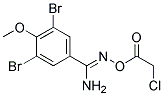 O1-(2-CHLOROACETYL)-3,5-DIBROMO-4-METHOXYBENZENE-1-CARBOHYDROXIMAMIDE, TECH Struktur