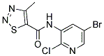 N5-(5-BROMO-2-CHLORO-3-PYRIDYL)-4-METHYL-1,2,3-THIADIAZOLE-5-CARBOXAMIDE, TECH Struktur