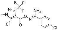 O1-{[5-CHLORO-1-METHYL-3-(TRIFLUOROMETHYL)-1H-PYRAZOL-4-YL]CARBONYL}-4-CHLO ROBENZENE-1-CARBOHYDROXIMAMIDE Struktur