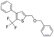 5-[(BENZYLOXY)METHYL]-3-PHENYL-2-(TRIFLUOROMETHYL)THIOPHENE Struktur