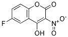 6-FLUORO-4-HYDROXY-3-NITRO-2H-CHROMEN-2-ONE Struktur