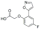 (4-FLUORO-2-ISOXAZOL-5-YLPHENOXY)ACETIC ACID Struktur