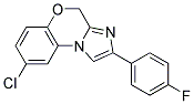 8-CHLORO-2-(4-FLUOROPHENYL)-4H-5-OXA-3,9B-DIAZA-CYCLOPENTA[A]NAPHTHALENE Struktur