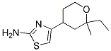 4-(2-ETHYL-2-METHYL-TETRAHYDROPYRAN-4-YL)THIAZOL--2-YLAMINE Struktur