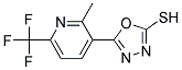 5-[2-METHYL-6-(TRIFLUOROMETHYL)-3-PYRIDYL]-1,3,4-OXADIAZOLE-2-THIOL Struktur