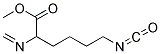 6-ISOCYANATO-2-METHYLENEAMINO-HEXANOIC ACID METHYLESTER Struktur