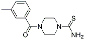 4-(3-METHYL-BENZOYL)-PIPERAZINE-1-CARBOTHIOIC ACIDAMIDE Struktur