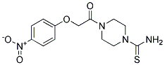 4-[2-(4-NITRO-PHENOXY)-ACETYL]-PIPERAZINE-1-CARBOTHIOIC ACID AMIDE Struktur