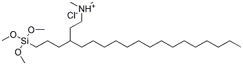 3-(TRIMETHOXYSILYLPROPYL) OCTADECYLDIMETHYL-AMMONIUMCHLORIDE 50% MEOH Struktur