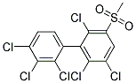 3-METHYLSULFONYL-2,2',3',4',5,6-HEXACHLOROBIPHENYL Struktur