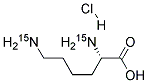 L-LYSINE-15N2 HCL 98% CP 98 ATOM % 15N Struktur