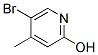 5-BROMO-2-HYDROXY-4-METHYLPYRIDIN Struktur