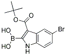 5-BROMO-BOC-INDOL-2-YL BORONIC ACID Struktur