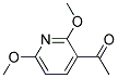 3-ACETYL-2 6-DIMETHOXYPYRIDIN Struktur