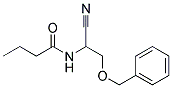 3-BENZYLOXY-A-(N-BUTYRYL)-AMINO-PROPIONITRILE Struktur