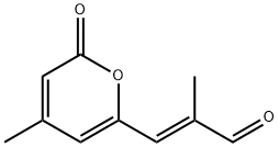 (E)-2-METHYL-3-(4-METHYL-2-OXO-2H-PYRAN-6-YL)PROPENAL Struktur