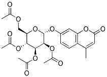 4-METHYLUMBELLIFERYL 2,3,4,6-TETRA-O-ACETYL-A-D-MANNOPYRANOSIDE Struktur