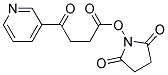 G-OXO-3-PYRIDINEBUTYRIC ACID, N-HYDROXYSUCCINIMIDE ESTER Struktur