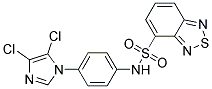 N-[4-(4,5-DICHLORO-1H-IMIDAZOL-1-YL)PHENYL]-2,1,3-BENZOTHIADIAZOLE-4-SULPHONAMIDE Struktur