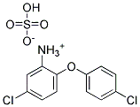 [5-CHLORO-2-(4-CHLOROPHENOXY)PHENYL]AMMONIUM HYDROGEN SULPHATE Struktur