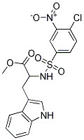 METHYL 2-{[(4-CHLORO-3-NITROPHENYL)SULPHONYL]AMINO}-3-(1H-INDOL-3-YL)PROPANOATE Struktur