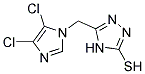 5-(4,5-DICHLOROIMIDAZOL-1-YLMETHYL)-4H-1,2,4-TRIAZOLE-3-THIOLL Struktur