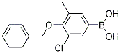 4-BENZYLOXY-3-CHLORO-5-METHYLBENZENEBORONIC ACID Struktur