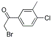 (4-CHLORO-3-METHYL)PHENACYL BROMID Struktur